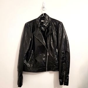 Ardenes Pleather Moto Jacket